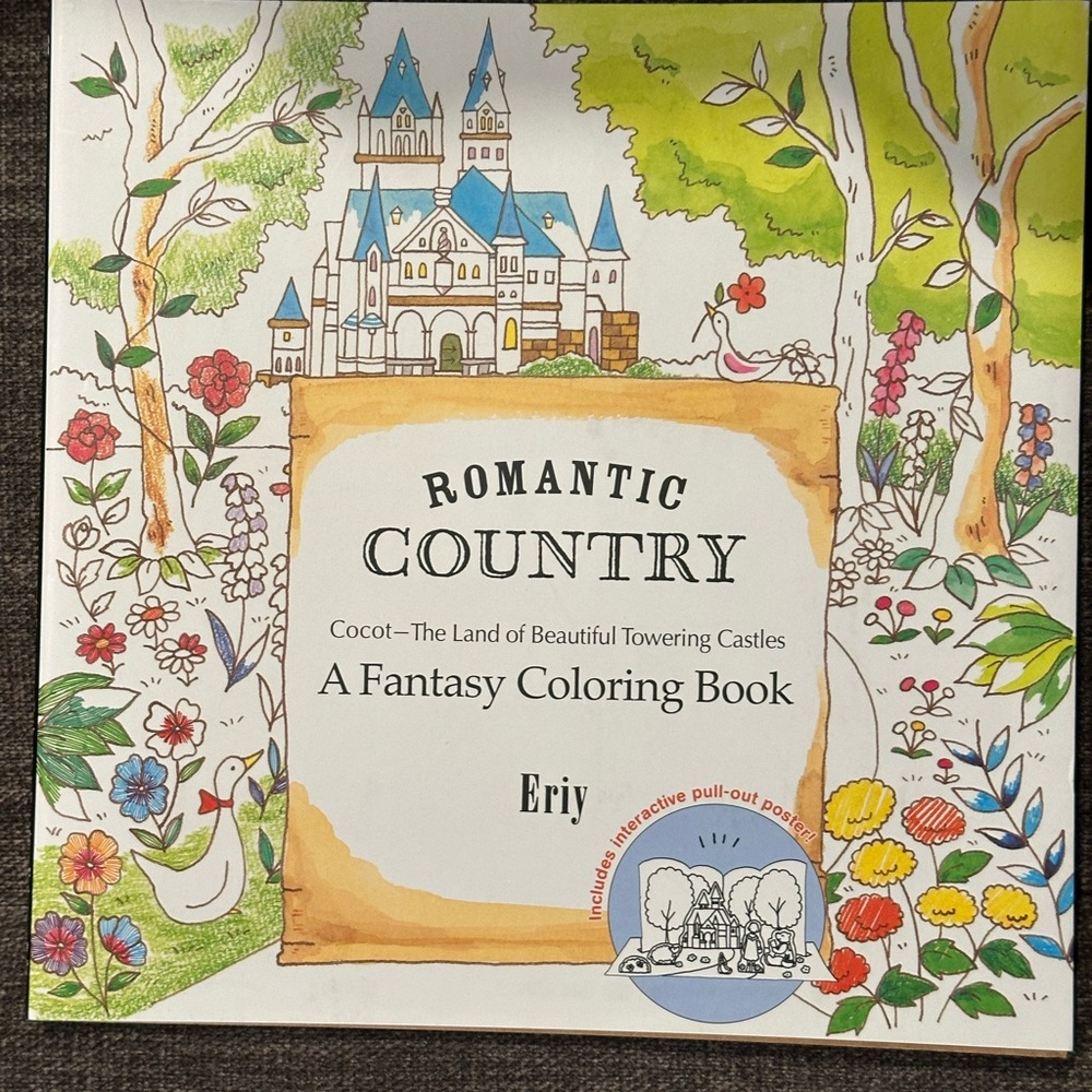 Romantic Country: The Second Tale: A Fantasy Coloring Book by Eric